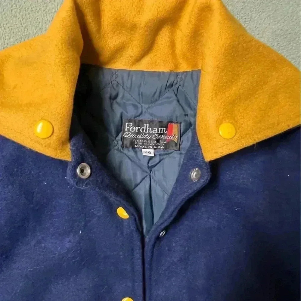Vintage Fordham Ladies 36 (XS) Letterman's Jacket circa late ‘80s - Picture 9 of 9